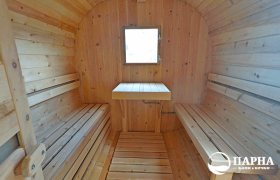 Квадро баня из кедра "Садко" 5 метров: 